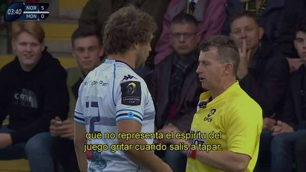 Nigel Owens y su advertencia hacia Francois Steyn