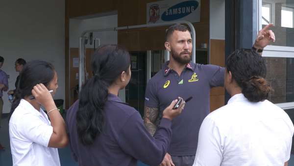 Los Wallabies visitaron escuelas en Sidney