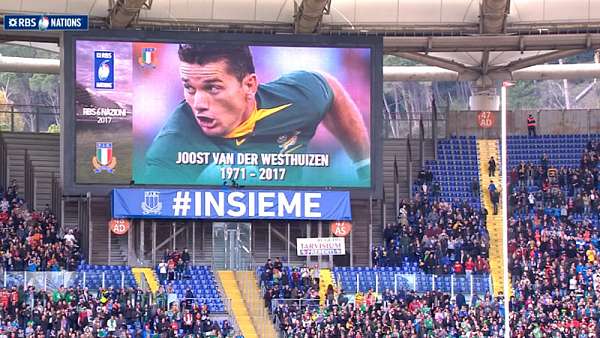 El homenaje a Joost van der Westhuizen