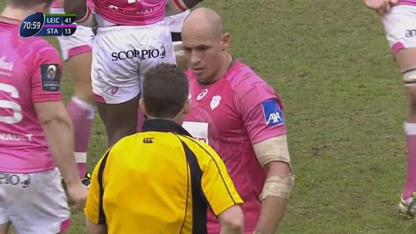 Nigel Owens lo retó a Sergio Parisse