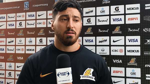 Javier Ortega Desio en la previa de Jaguares vs Bulls