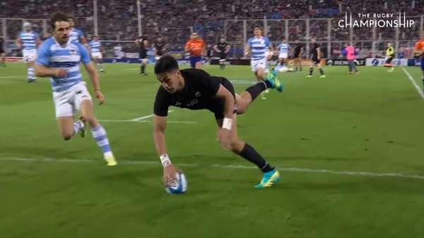 Rieko Ioane el tercer tryman del Rugby Championship