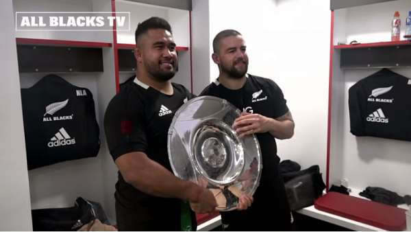 La intimidad de los All Blacks en los vestuarios de Twickenham