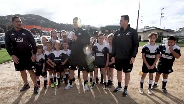 Los All Blacks se suman al “Día Mundial de la Infancia”