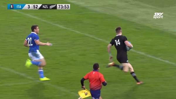 Jordie Barrett y el 9° mejor try de los All Blacks en 2018