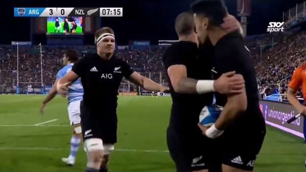 Rieko Ioane y el 6° mejor try de los All Blacks en 2018