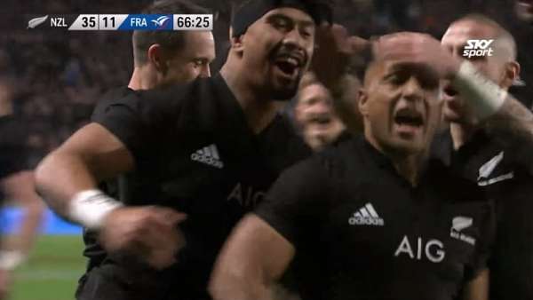 Ngani Laumape y el 3° mejor try de los All Blacks en 2018