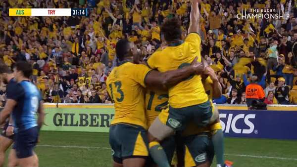 La “Play Of The Week” fue para los Wallabies 