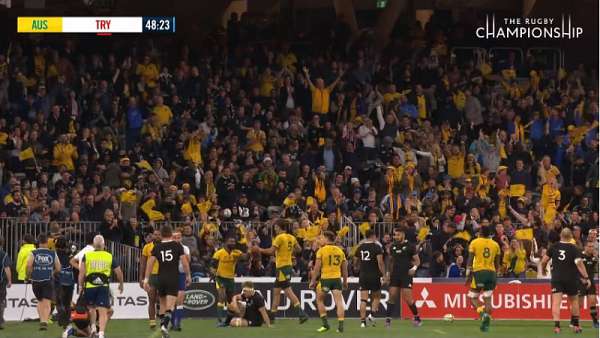 El “Try Of the Week” fue para los Wallabies