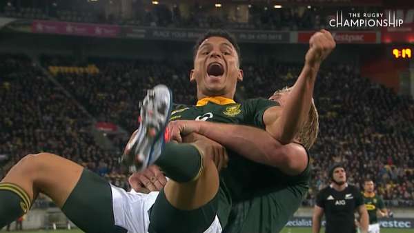 Herschel Jantjies otro de los “Tryman” del Rugby Championship