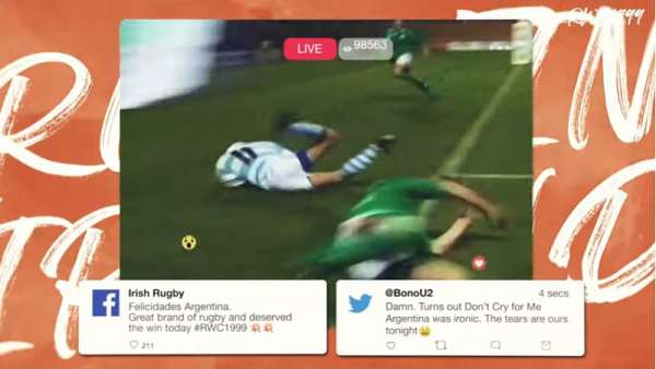 La Copa del Mundo Gales 1999 en las redes sociales