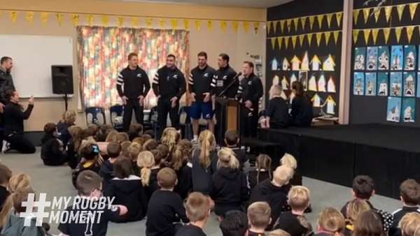 Los All Blacks y su “canción de escuela”
