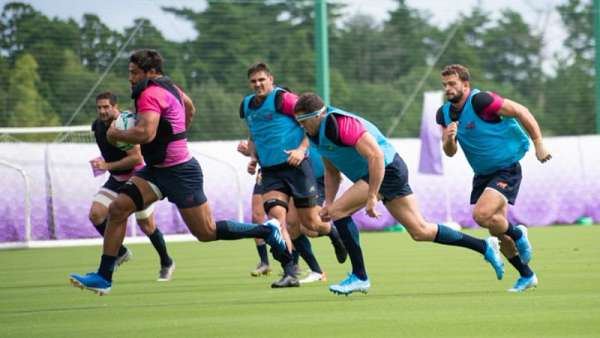 Los Pumas entrenan en Japón