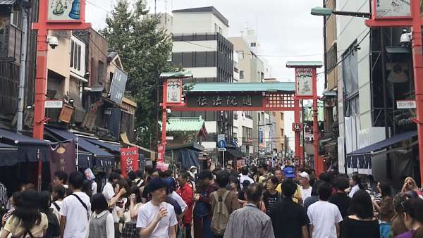 Las cámaras de RugbyTime TV en Asakusa