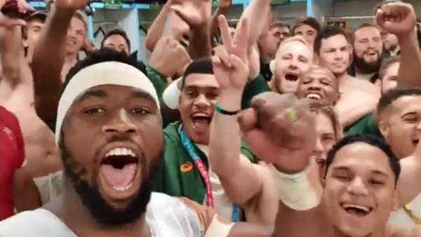 El saludo de Springboks de cara a la final!