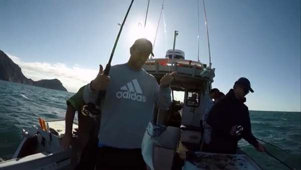 Los All Blacks salieron de pesca!