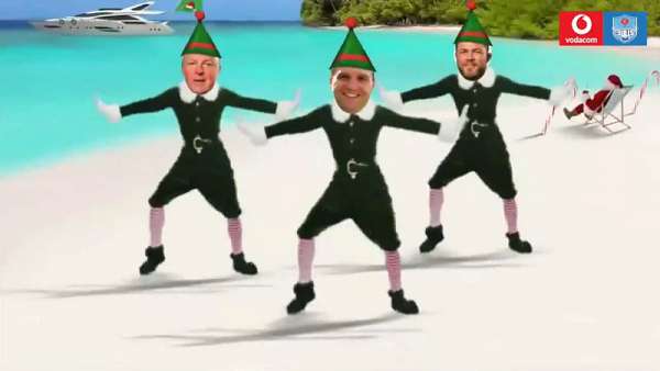 Los Bulls y su divertido baile navideño