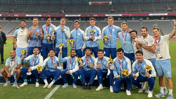 La bienvenida a Los Pumas 7s en la Villa Olímpica