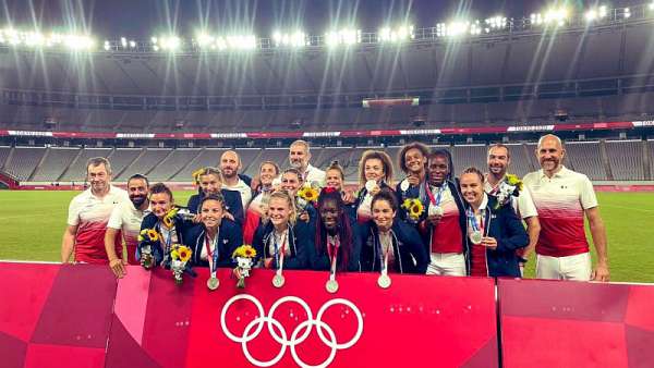 Las chicas de seven de Francia homenajeadas