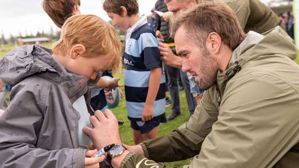 Los Wallabies recibieron a sus pequeños fans