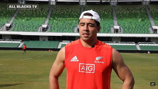 Primer entrenamiento de los All Blacks en Perth