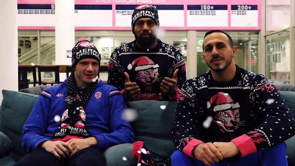 El saludo navideño del Stade Français