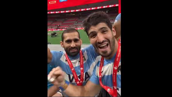 La alegría de Los Pumas 7s campeones