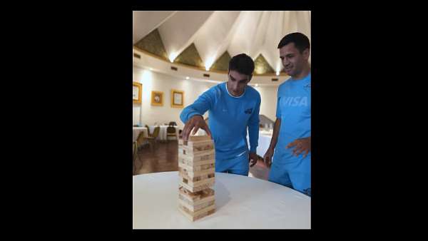 Los Pumas se desafían… al Jenga!