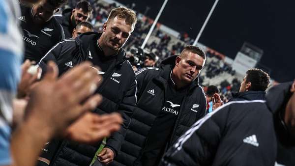 El vestuario de los All Blacks tras la derrota