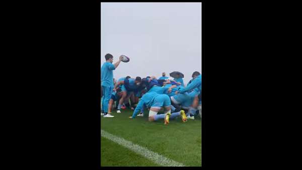 El scrum de Los Pumas (casi) desde adentro