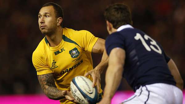 Quade Cooper será titular ante Nueva Zelanda